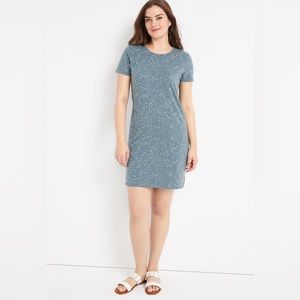 EUC Maurices XXL 24/7 T-Shirt Mini Dress Granite Green